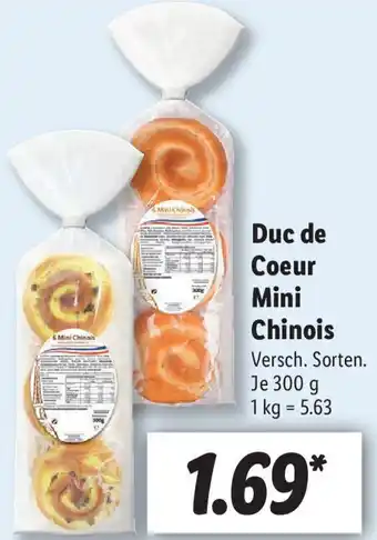 Lidl Duc de Coeur Mini Chinois 300g Angebot