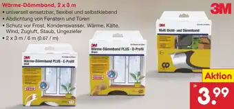 Netto Marken-Discount 3M Wärme-Dämmband, 2 x 3 m Angebot