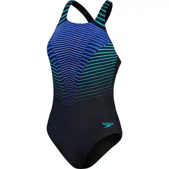 Intersport Speedo damen badeanzug digi plmt mdlt af black/blue black/chromablue/aquarium/mia2 36 Angebot