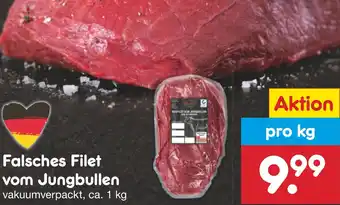 Netto Marken-Discount Falsches Filet vom Jungbullen ca. 1 kg Angebot