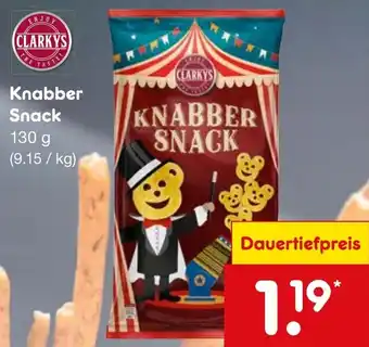 Netto Marken-Discount CLARKYS Knabber Snack 130 g Angebot