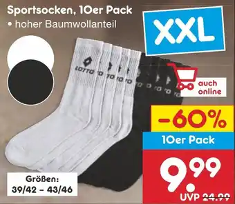 Netto Marken-Discount LOTTO Sportsocken, 10er Pack Angebot