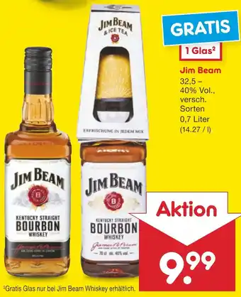 Netto Marken-Discount Jim Beam 0,7 Liter Angebot