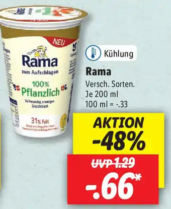 Lidl Rama 200ml Angebot