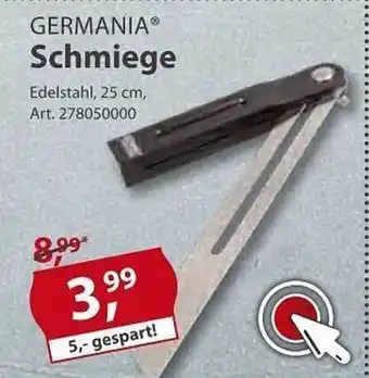 Sonderpreis Baumarkt Germania Schmiege Angebot