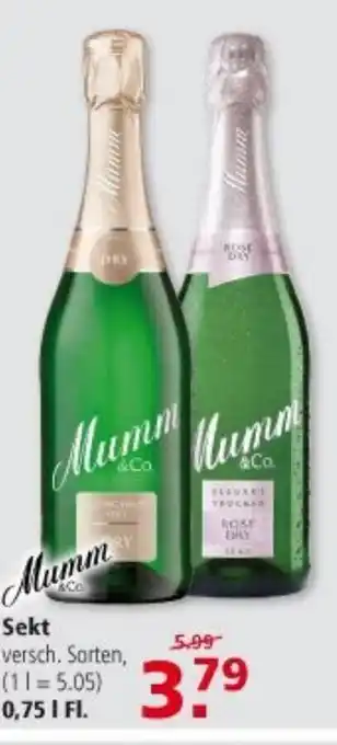 Multi Markt Mumm Sekt 0,75L Angebot