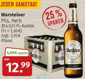 Markgrafen Warsteiner Pils, Herb 20x0,5 L-Fl. Kasten Angebot