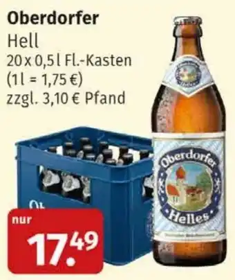 Markgrafen Oberdorfer Hell 20x0,5 L-Fl. Kasten Angebot