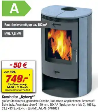 toom Baumarkt Kaminofen ,,Nyborg" Angebot