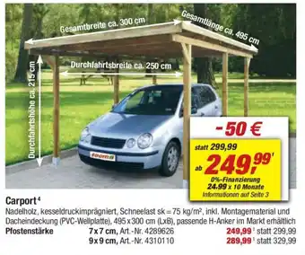 toom Baumarkt Carport Angebot