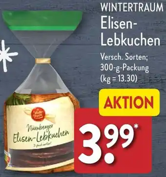 Aldi Nord WINTERTRAUM Elisen-Lebkuchen 300 g Packung Angebot