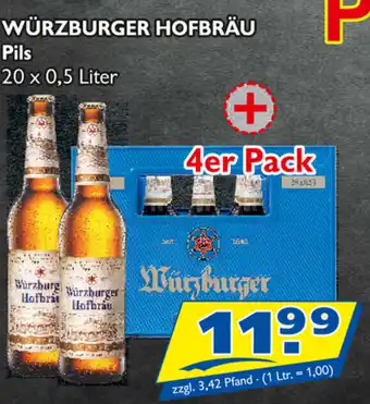 Zisch Würzburger Hofbräu Pils 20x0,5L Angebot