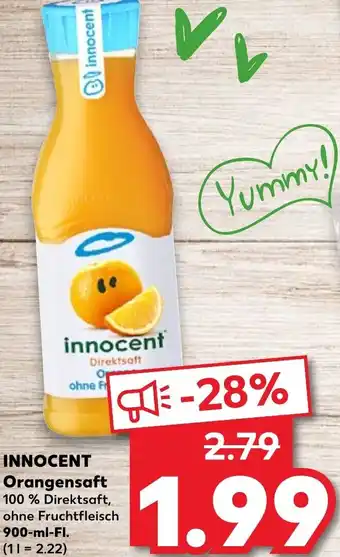 Kaufland INNOCENT Orangensaft 900ml Angebot