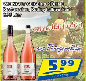 Zisch Weingut Geiger & Söhne 0,75L Angebot