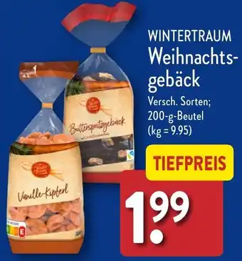 Aldi Nord WINTERTRAUM Weihnachtsgebäck 200 g Beutel Angebot