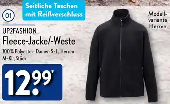 Aldi Nord UP2FASHION Fleece-Jacke/Weste Angebot