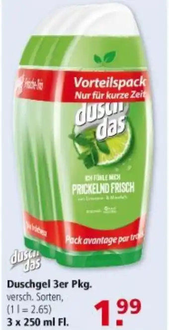 Multi Markt Duschdas Duschgel 3er Pkg. 3x250ml Angebot