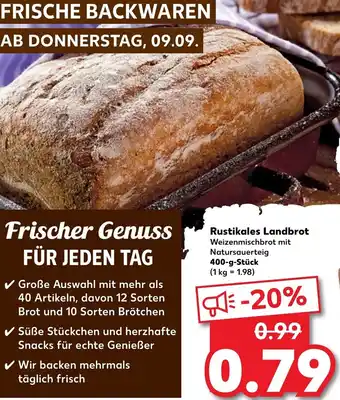 Kaufland Rustikales landbrot 400g Angebot