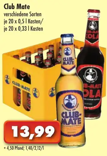 expert Techno Land Club Mate 20x0,5L/20x0,33L Angebot