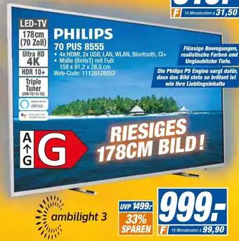 expert Octomedia Philips 70 PUS 8555 Angebot