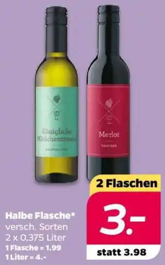 NETTO Halbe Flaschen 2 x 0,375 Liter Angebot