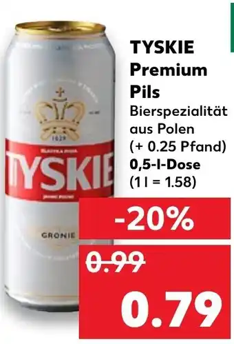 Kaufland TYSKIE Premium pils Angebot