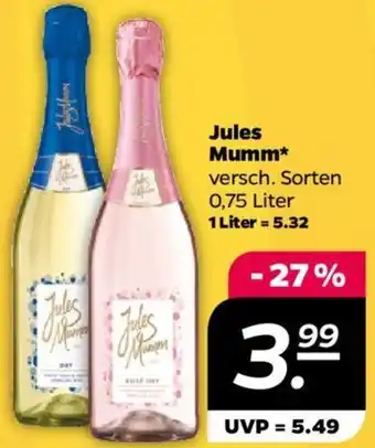 NETTO Jules Mumm 0,75 Liter Angebot