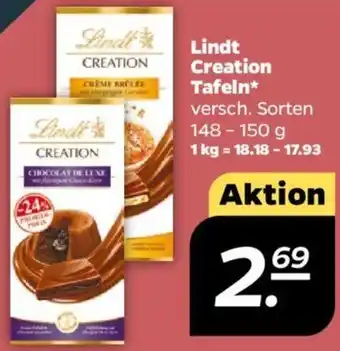 NETTO Lindt Creation Tafeln 148-150 g Angebot