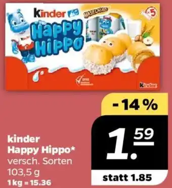 NETTO kinder Happy Hippo 103,5 g Angebot