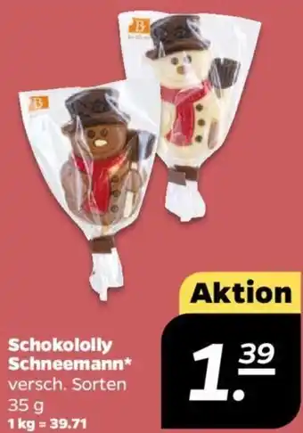 NETTO Schokololly Schneemann 35 g Angebot