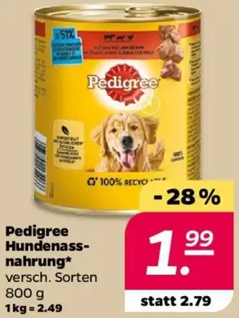 NETTO Pedigree Hundenassnahrung 800 g Angebot