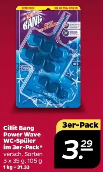 NETTO Cillit Bang Power Wave WC-Spüler im 3er-Pack 3 x 35 g Angebot