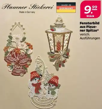 NETTO Fensterbild aus Plauener Spitze Angebot