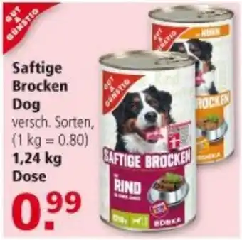 Multi Markt Gut & Günstig Brocken Dog 1,24kg Dose Angebot