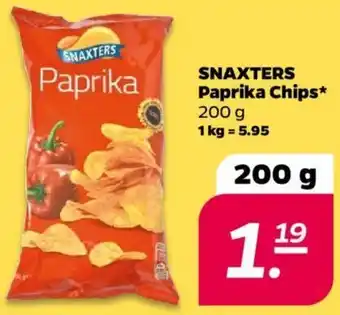 NETTO SNAXTERS Paprika Chips 200 g Angebot