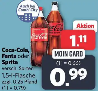 Combi Coca-Cola, Fanta oder Sprite 1,5 L Flasche Angebot