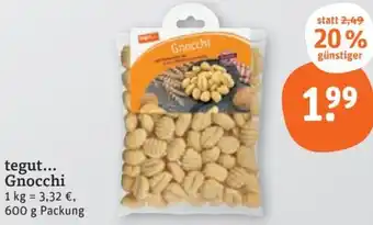 tegut tegut Gnocchi 600 g Packung Angebot