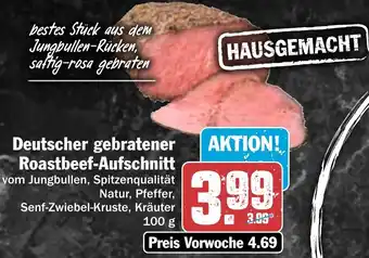 Hit Deutscher gebratener Roastbeef-Aufschnitt 100 g Angebot