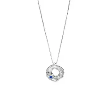 Netto Marken-Discount Celesta silber anhänger mit kette 925 silber rhodiniert mit blauen spinell Angebot