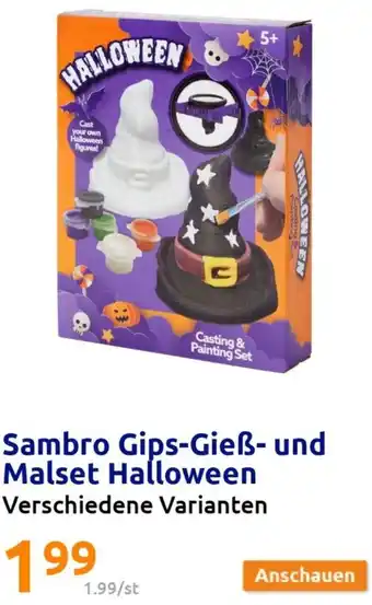 Action Sambro Gips-Gieß und Malset Halloween Angebot