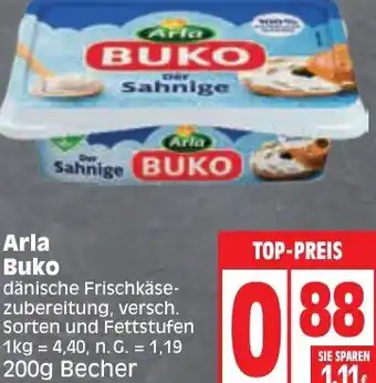 Edeka Arla Buko 200 g Becher Angebot