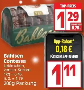 Edeka Bahlsen Contessa 200 g Packung Angebot