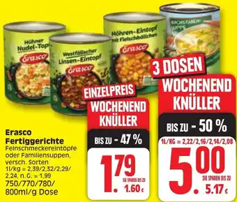 Edeka Erasco Fertiggerichte 750/770/780/800 ml/g Dose Angebot