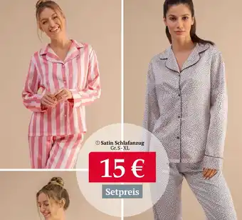 Woolworth Satin Schlafanzug Gr. S-XL Angebot