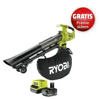 Bauhaus Ryobi one+ akku-laubsauger & laubbläser ry18bvxa-150 (18 v, 1 akku, 5 ah, blasgeschwindigkeit: 252 km/h) Angebot