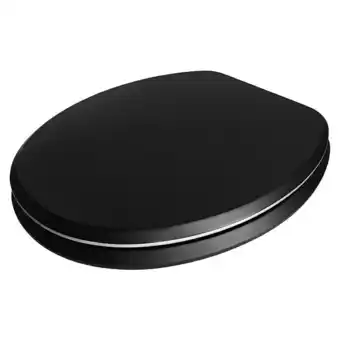 Bauhaus Camargue wc-sitz malik (mit absenkautomatik, holz, abnehmbar, schwarz) Angebot