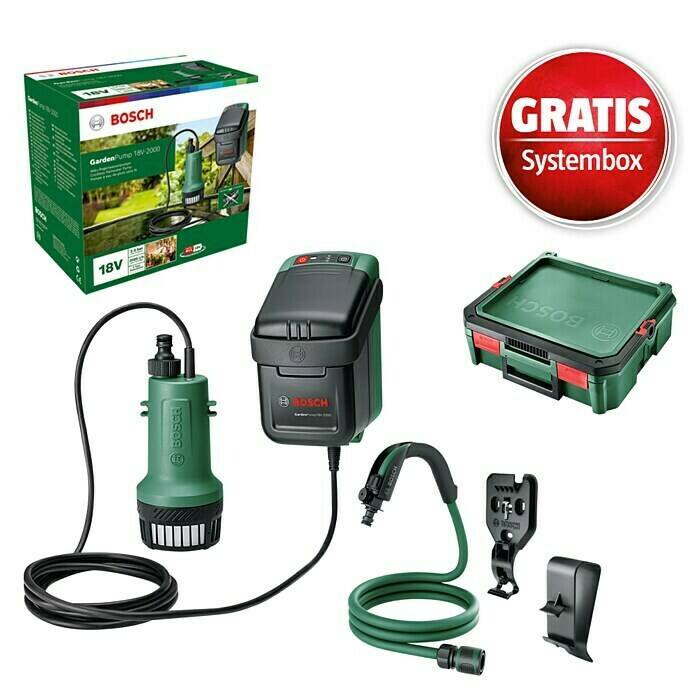 Bosch power for all 18v maschinenpaket gardenpump 18v2000 (akku