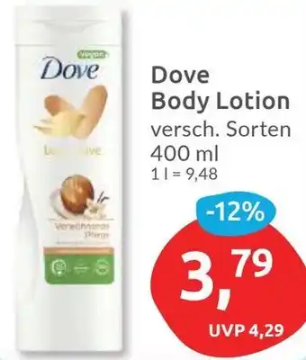 Budni Dove Body Lotion 400 ml Angebot