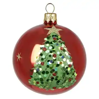 Bauhaus Christbaumkugel tree (rot, glas, rund, 1 stk.) Angebot