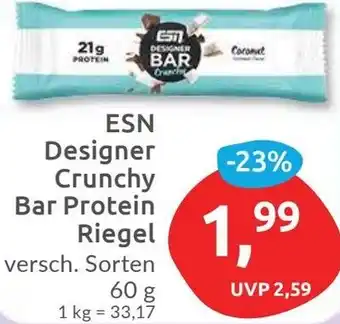 Budni ESN Designer Crunchy Bar Protein 60 g Angebot